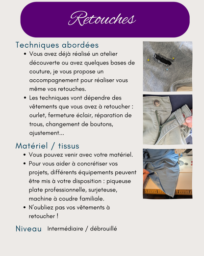Atelier couture adulte