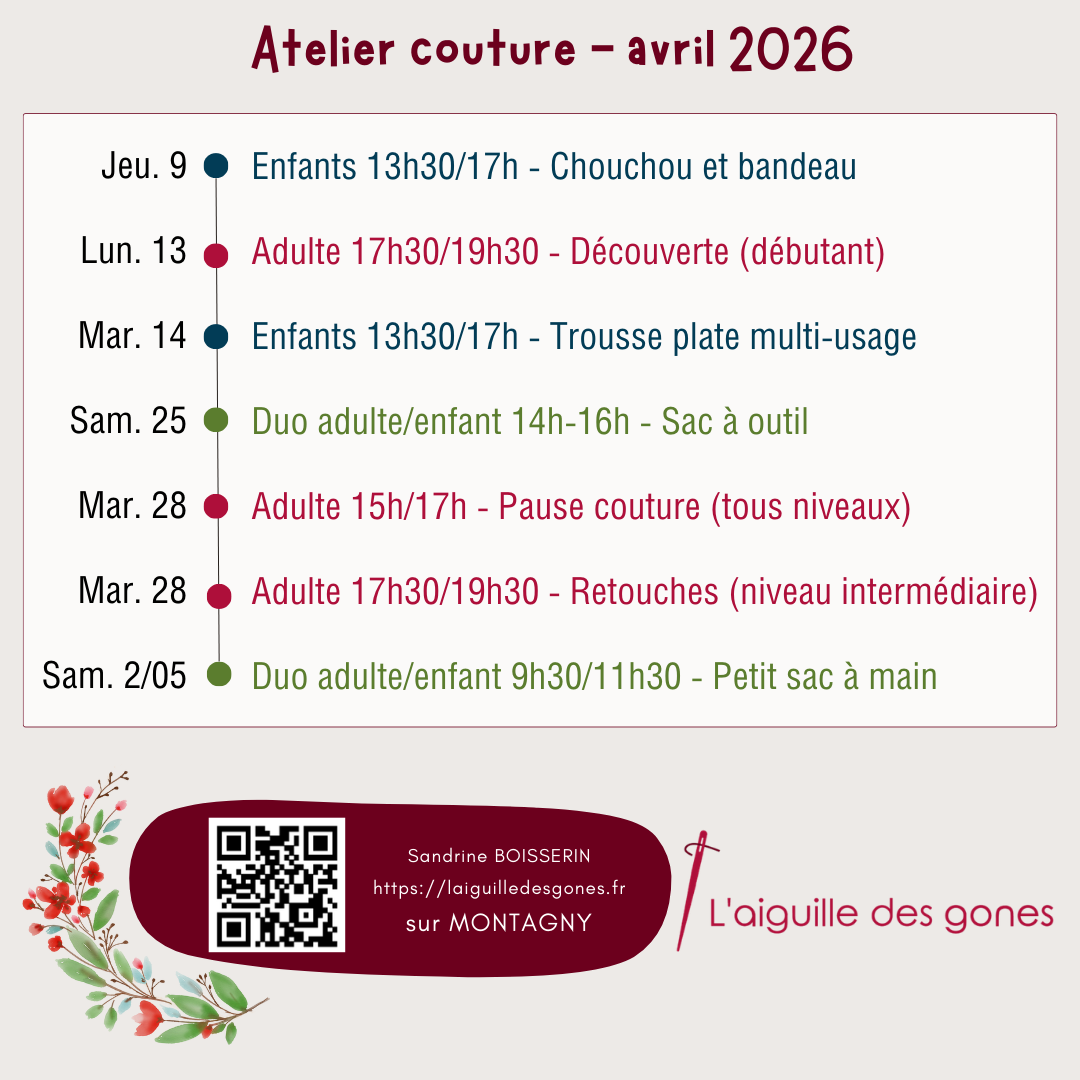 Atelier couture adulte