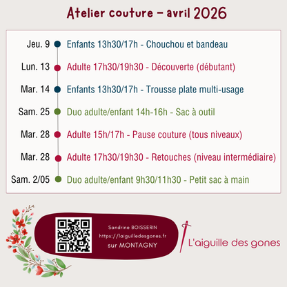 Atelier couture adulte