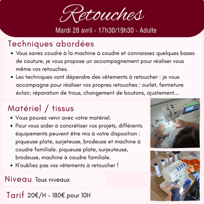 Atelier couture adulte