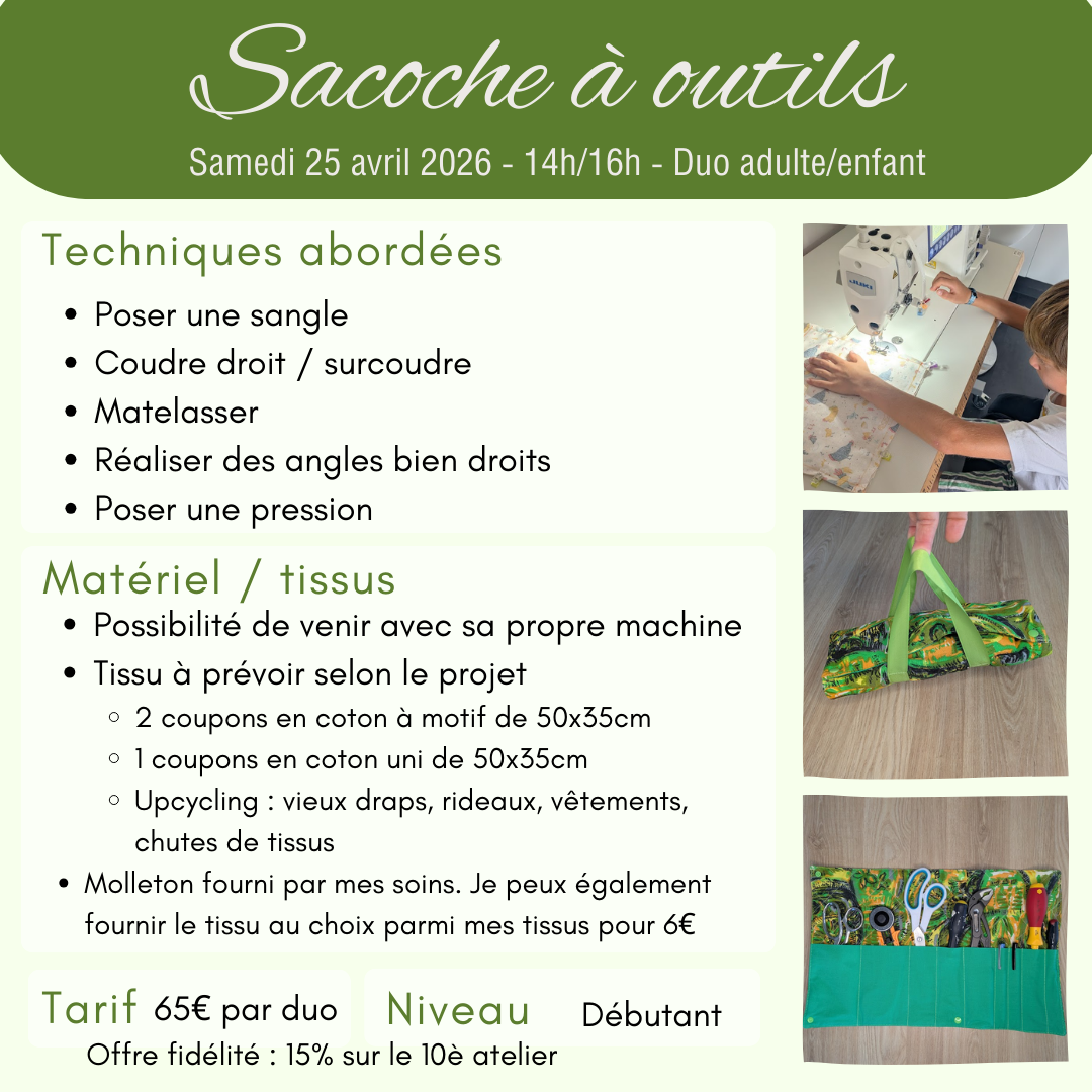 Atelier couture adulte