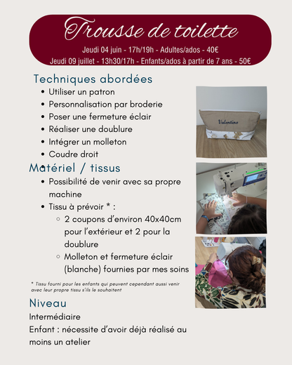 Atelier couture enfant