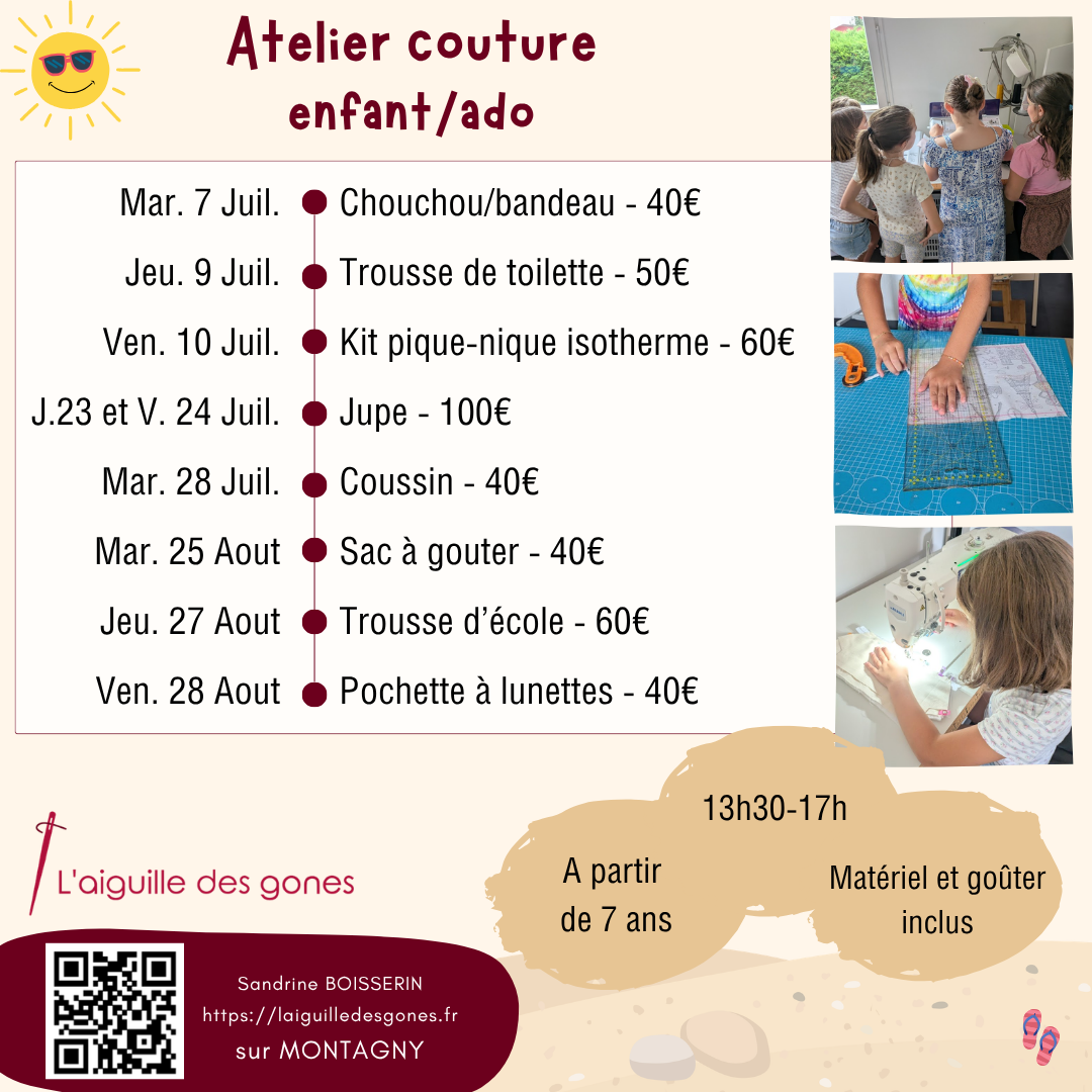 Atelier couture enfant