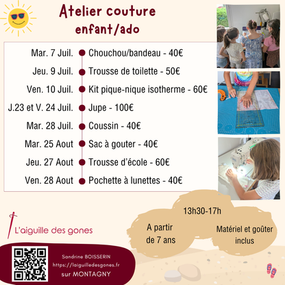 Atelier couture enfant