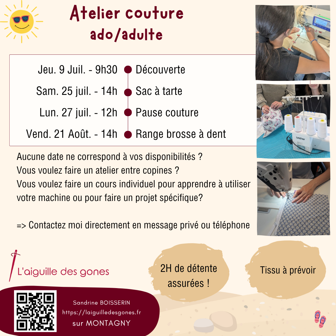Atelier couture adulte